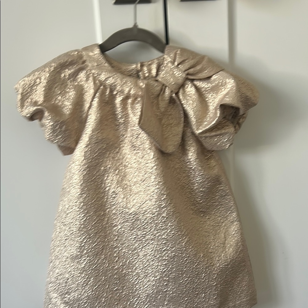Zara Kids Formal Dress in Shimmering Gold